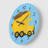 Geanimeerde vuilwagen grote klok (Hoek)