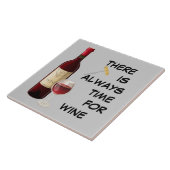 Geanimeerde wijnfles en -glas tegeltje (Zijkant)