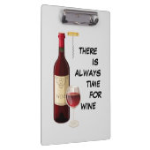 Geanimeerde wijnfles en glazen klembord (Rechts)