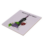 Geanimeerde wijnfles met glas tegeltje (Zijkant)