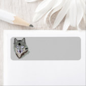 Geanimeerde Wolf Face Etiket (Insitu)