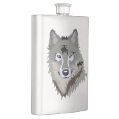 Geanimeerde Wolf Heupfles (Rechts)