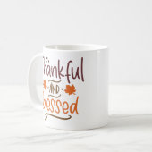 Geankelijke en versleten Thanksgiving Koffiemok (Voorkant links)