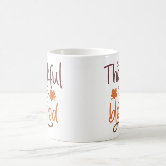 Geankelijke en versleten Thanksgiving Koffiemok (Center)