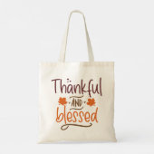 Geankelijke en versleten Thanksgiving Tote Bag (Achterkant)