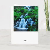 Geankerd Grateful Peace Beauful Waterfall Forest Bedankkaart (Achterkant)