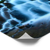 Geankerd Grateful Peace Beauful Waterfall Forest Poster (Hoek)