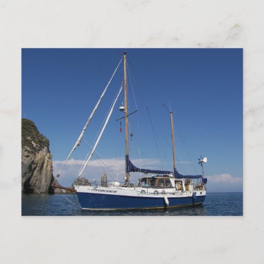 Geankerd in Zuid-Italië Briefkaart (Voorkant)