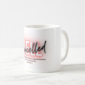 Geanneliseerde Hell scripture Coffee Cup Koffiemok (Voorkant rechts)