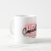 Geanneliseerde Hell scripture Coffee Cup Koffiemok (Voorkant links)