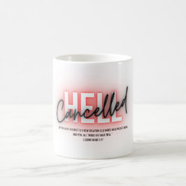 Geanneliseerde Hell scripture Coffee Cup Koffiemok