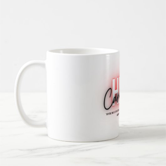 Geanneliseerde Hell scripture Coffee Cup Koffiemok (Links)