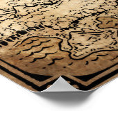 Geannoteerde kaart van Faerun // Verouderde herken Poster (Hoek)