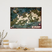 Geannoteerde plattegrond van ordent (Ravenloft) Poster (Keuken)