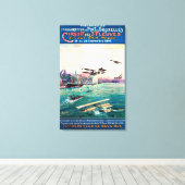 Geannuleerd Poster voor promotie op vlottervlak Canvas Afdruk (Insitu (Houten vloer))