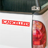 Geannuleerd stempel bumpersticker (Op Truck)