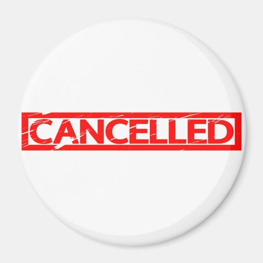 Geannuleerd stempel magneet (Voorkant)