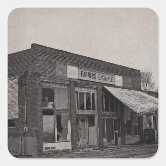 Geannuleerde diervoederwinkel vierkante sticker (Voorkant)