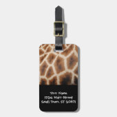 Geannuleerde Giraffe Pattern Wild Animal Print Gif Bagagelabel (Voorkant verticaal)
