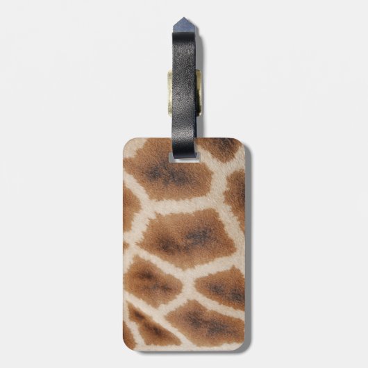 Geannuleerde Giraffe Pattern Wild Animal Print Gif Bagagelabel (Achterkant verticaal)