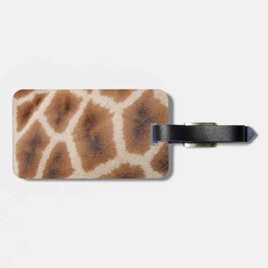 Geannuleerde Giraffe Pattern Wild Animal Print Gif Bagagelabel (Achterkant horizontaal)
