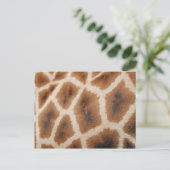 Geannuleerde Giraffe Pattern Wild Animal Print Gif Briefkaart (Staand voorkant)