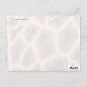 Geannuleerde Giraffe Pattern Wild Animal Print Gif Briefkaart (Achterkant)