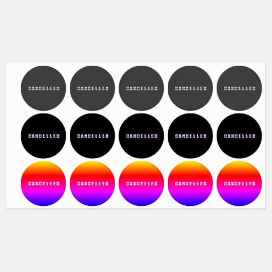 Geannuleerde labels (Vel)