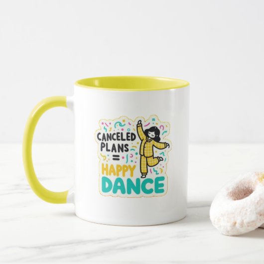 Geannuleerde plannen=Happy Dance Mok (Met donut)