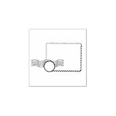 Geannuleerde postzegel Rubber Art Stamp Rubberstempel (Afrduk)