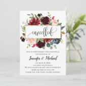 Geannuleerde Uitgestelde Bloemige Evenementenaanko Kaart (Staand voorkant)