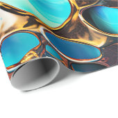 Geanodiseerd Metaalkunst Verpakkend Document Cadeaupapier (Rol Hoek)