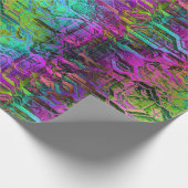 Geanodiseerd Regenboog Titanium Circuit: Cadeaupapier (Hoek)