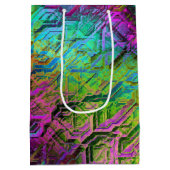 Geanodiseerd Regenboog Titanium Circuit: Medium Cadeauzakje (Achterkant)