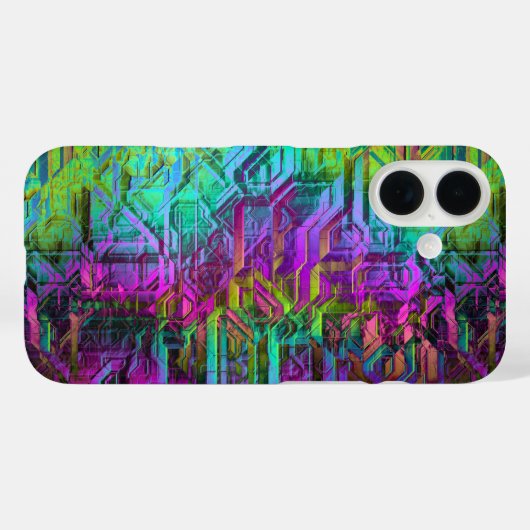 Geanodiseerd titanium: Case-Mate iPhone case (Achterkant (horizontaal))