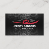 Gear Auto Logo | Patroon voor auto-onderdelen Visitekaartje (Voorkant)