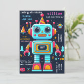 Gear Boy Leuke Speelgoed Grappige Robot Eerste 1e  Kaart (Staand voorkant)