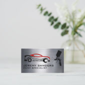 Gear Car Logo | Automatische verfspray Visitekaartje (Staand voorkant)