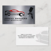 Gear Car Logo | Automatische verfspray Visitekaartje (Voorkant / Achterkant)