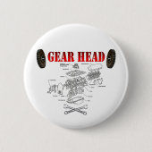 GEAR HEAD RONDE BUTTON 5,7 CM (Voorkant)