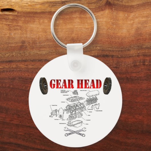 GEAR HEAD SLEUTELHANGER (Voorkant)