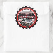 Gear in Adventure-ondersteuning 3 inch sticker (Tas)