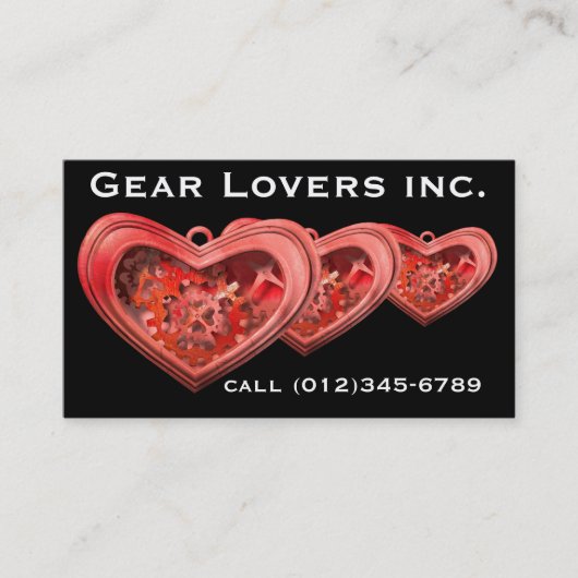 Gear Lovers visitekaartje (Voorkant)