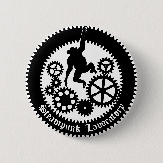 gear monkey 2 ronde button 5,7 cm (Voorkant)