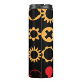 Gear Pattern Ornament Tumbler Thermosbeker (Achterkant)