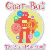 Gear Robot Sticker (Voorkant)
