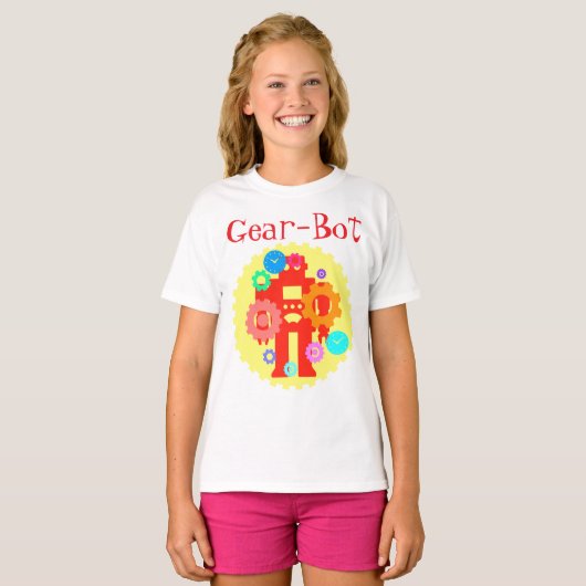 Gear Robot T-shirt (Voorkant volledig)