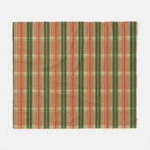 Gear Tartan - Groen/Bruin Fleece Deken (Voorkant (Horizontaal))
