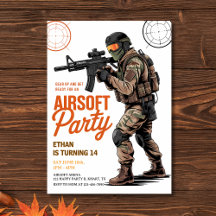 Gear Up Airsoft Battle Party Birthday