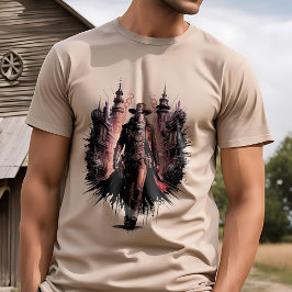 Gear Up for the Frontier - Steampunk Cowboy T-shirt